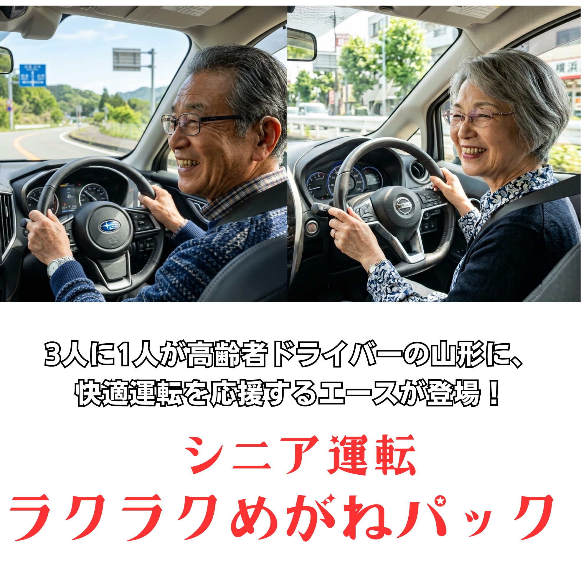 メガネのエース シニア運転ラクラクめがねパック
